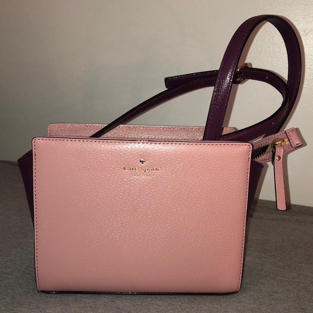 Kate Spade Pink and Plum Leather Crossbody Bag